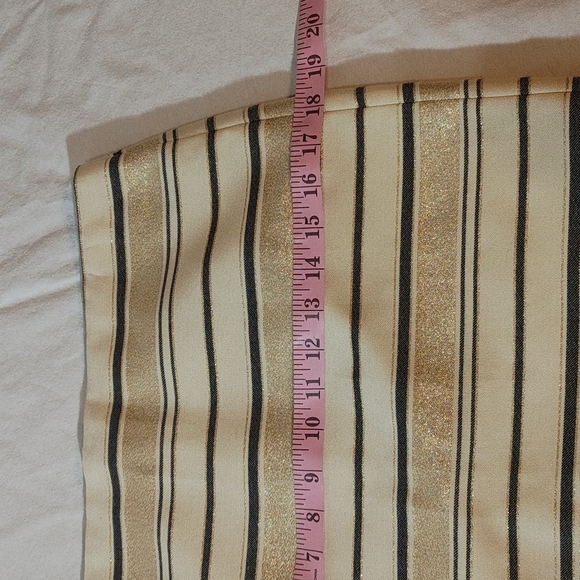 J Crew Factory Metallic Striped Skirt - Picture 7 of 9